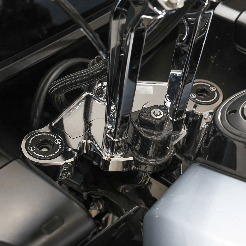 Harley performance bagger steering lock cover carbon fiber