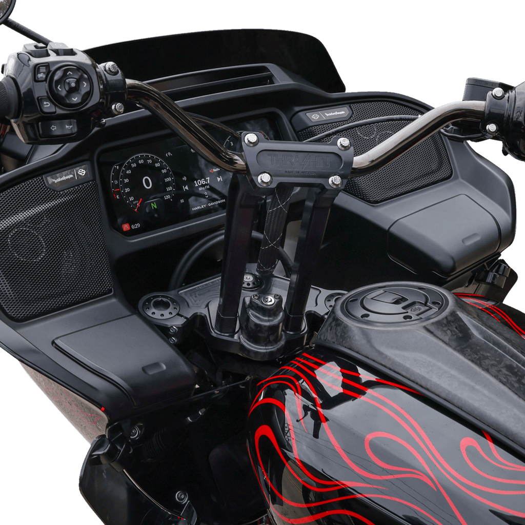 Harley performance bagger steering lock cover carbon fiber