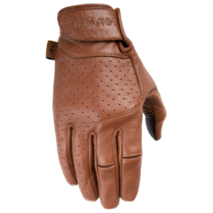 Thrashin Supply Siege perforated leather motorcycle gloves for Harley riders