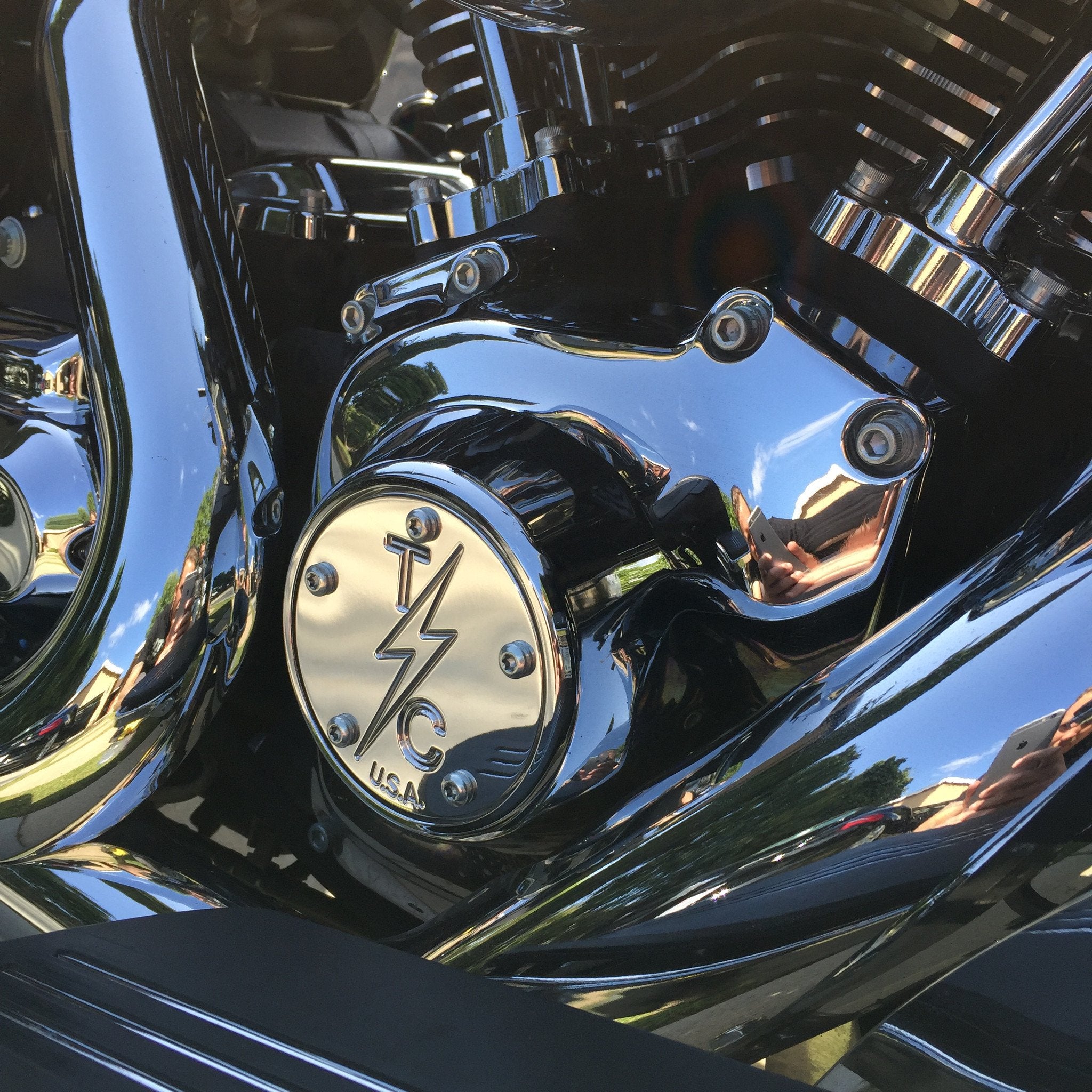 Thrashin Supply Twin Cam Points Cover (5-Hole)