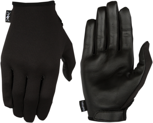 Thrashin Stealth Leather Palm Gloves | Harley Riding Gloves – Imzz