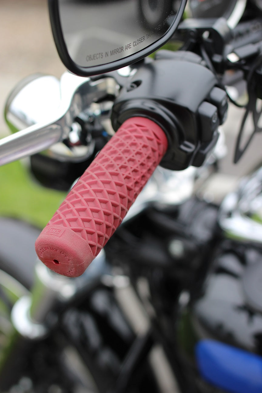 Vans x ODI V-Twin motorcycle grips Harley waffle grips