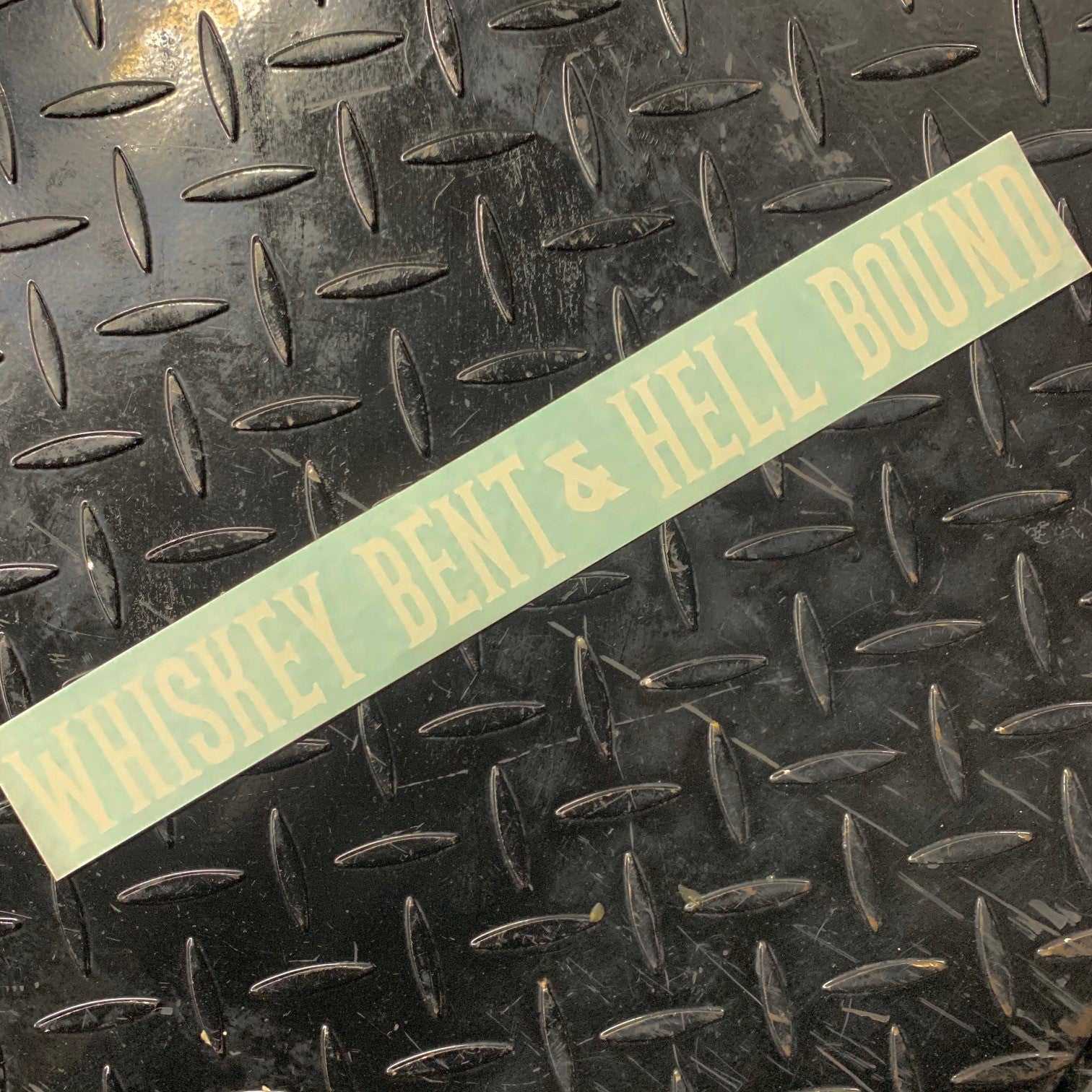 WHISKEY BENT Swingarm Sticker