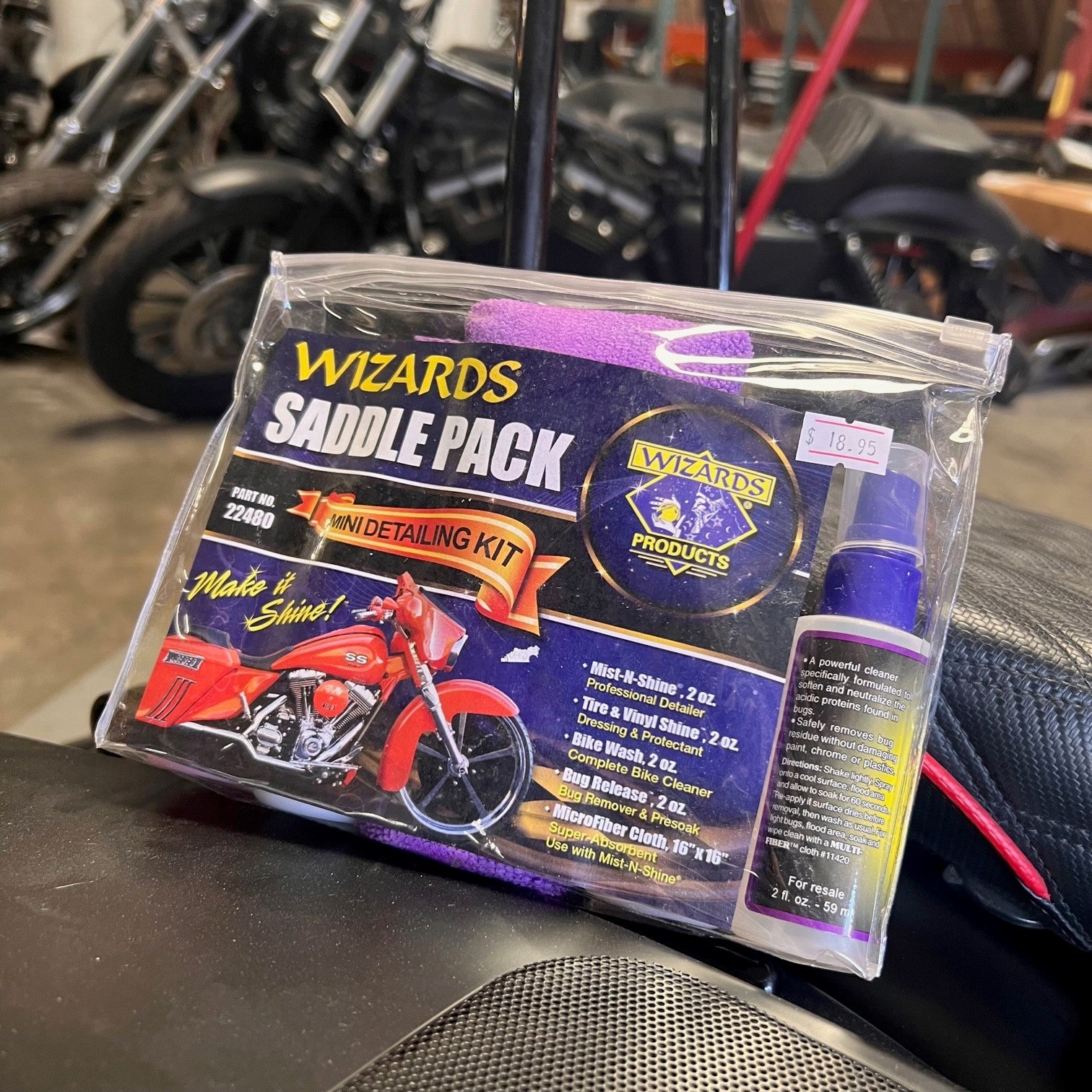 mini detail kit that fits in saddlebag