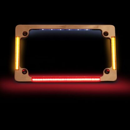 All-In-One LED Motorcycle Plate Frame