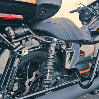 remote reservoir shocks for performance bagger
