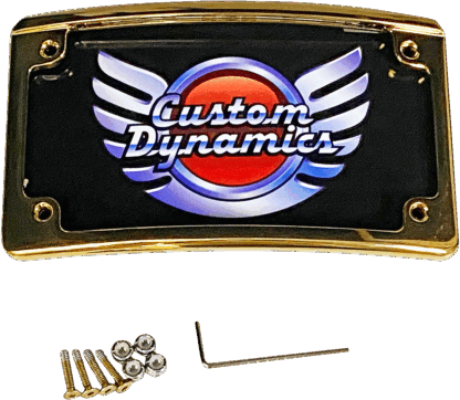 Custom Dynamics *Limited Edition* Gold Radius LED License Plate Frame