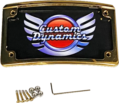 Custom Dynamics *Limited Edition* Gold Radius LED License Plate Frame