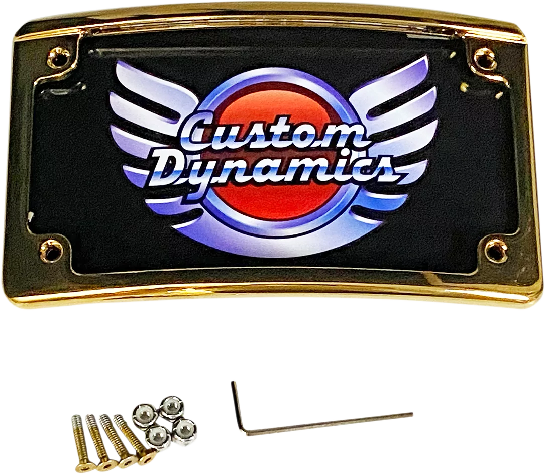 Custom Dynamics *Limited Edition* Gold Radius LED License Plate Frame