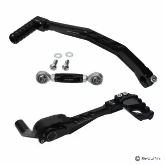 Rebuffini Wheelie Brake & Shift levers for M8 Softail