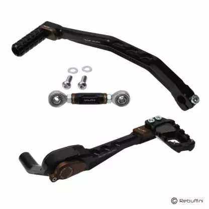 Rebuffini Wheelie Brake & Shift levers for M8 Softail - Image 2