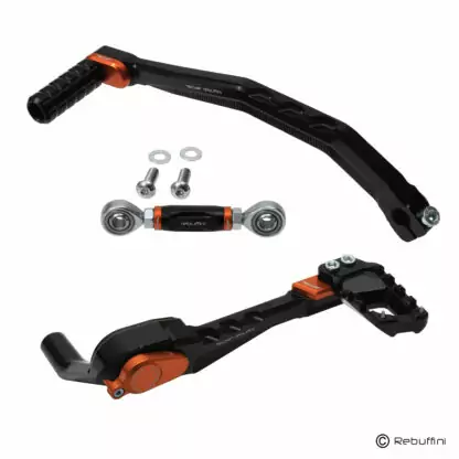 Rebuffini Wheelie Brake & Shift levers for M8 Softail - Image 3