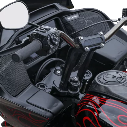 Harley performance bagger steering lock cover carbon fiber