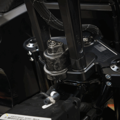Harley performance bagger steering lock cover carbon fiber