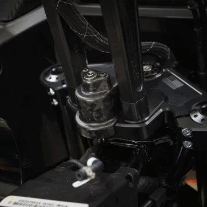 Harley performance bagger steering lock cover carbon fiber